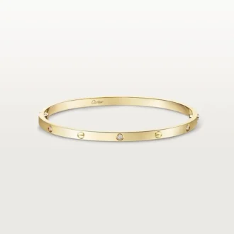 Pulseira Love, modelo pequeno, 6 diamantes