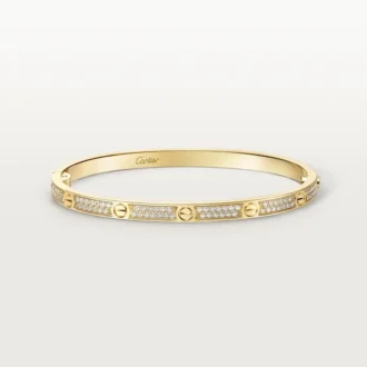 Pulseira Love, modelo pequeno, pavé