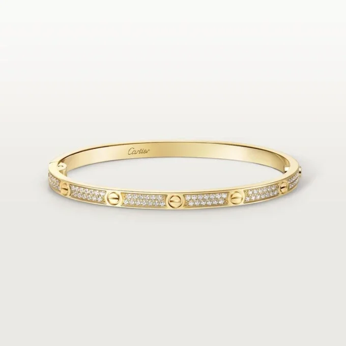 Pulseira Love, modelo pequeno, pavé