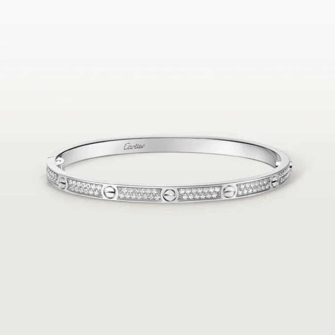 Pulseira Love, modelo pequeno, pavé