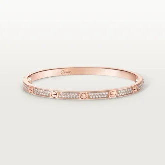 Pulseira Love, modelo pequeno, pavé