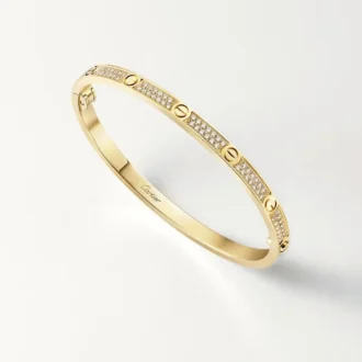 Pulseira Love, modelo pequeno, pavé