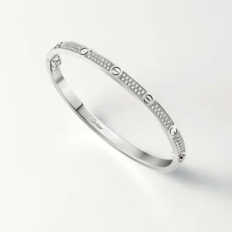 Pulseira Love, modelo pequeno, pavé