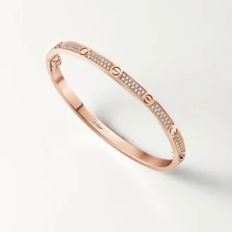 Pulseira Love, modelo pequeno, pavé