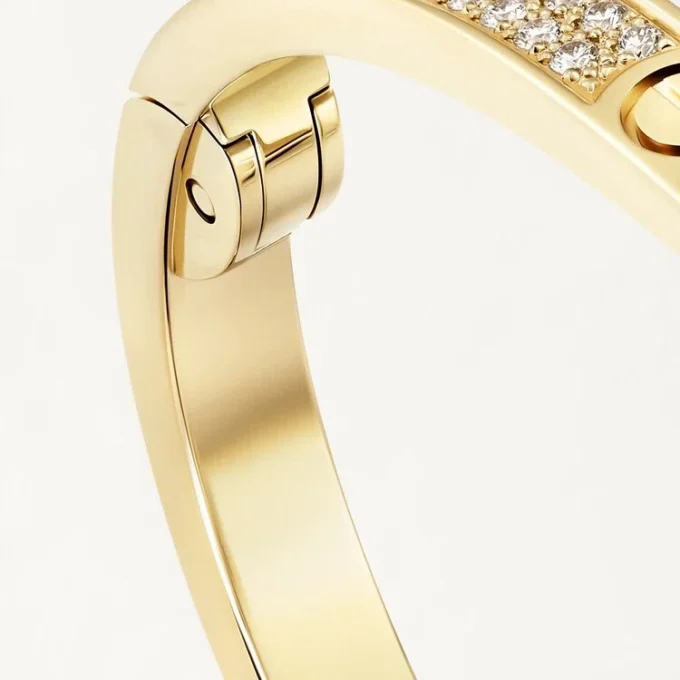 Pulseira Love, modelo pequeno, pavé
