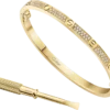 Pulseira Love, modelo pequeno, pavé
