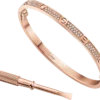 Pulseira Love, modelo pequeno, pavé