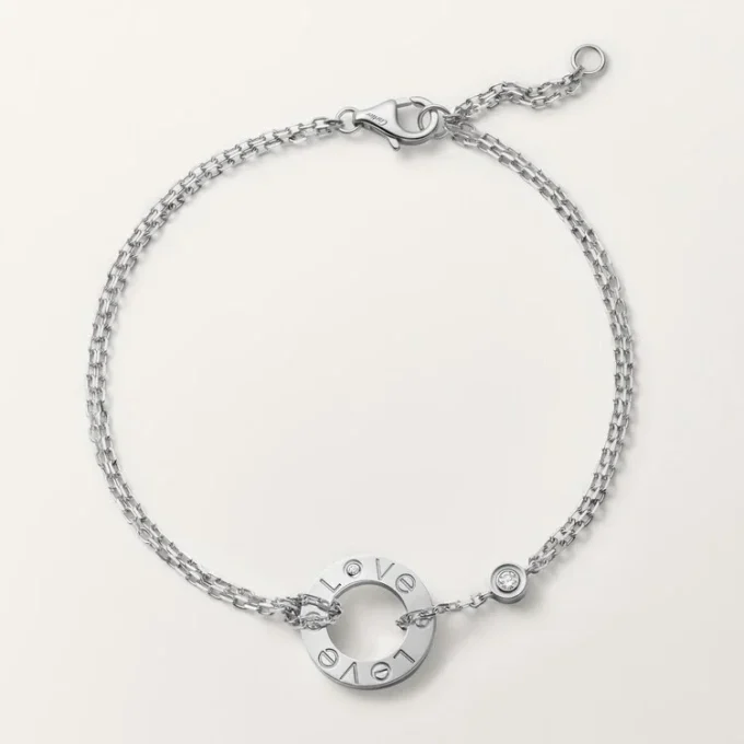 Pulseira Love – Ouro Branco, Diamantes – Cartier