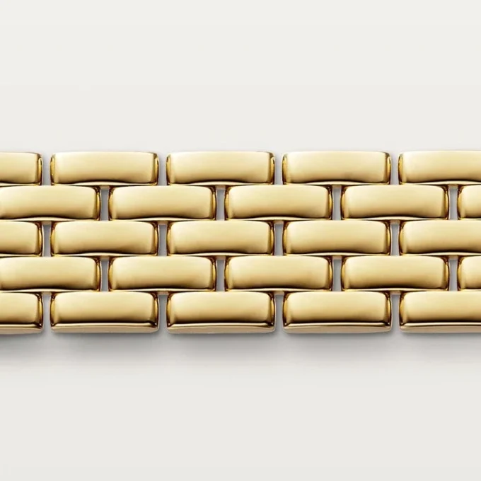 Pulseira Maillon Panthere, cinco fileiras