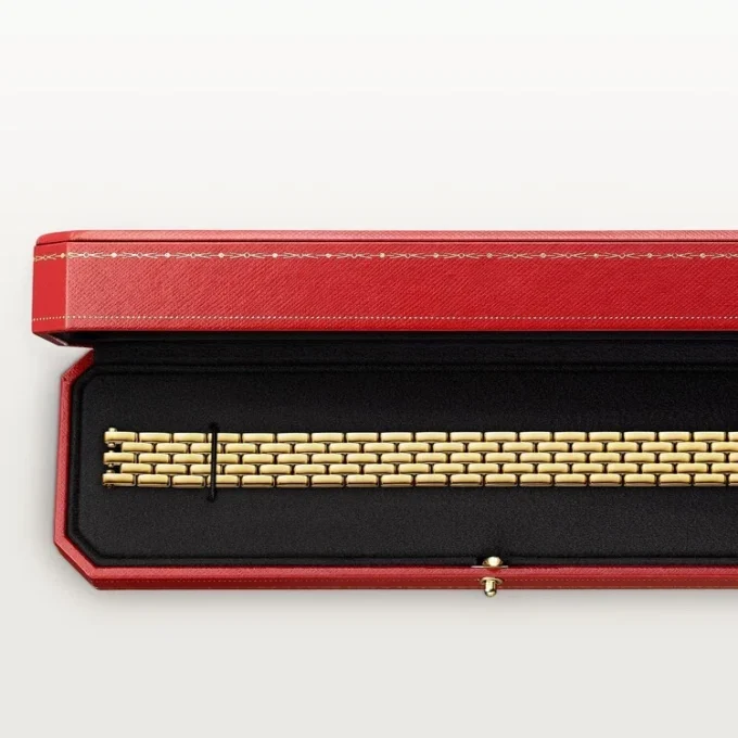 Pulseira Maillon Panthere, cinco fileiras