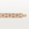 Pulseira Maillon Panthere, Três Filas, Pavé