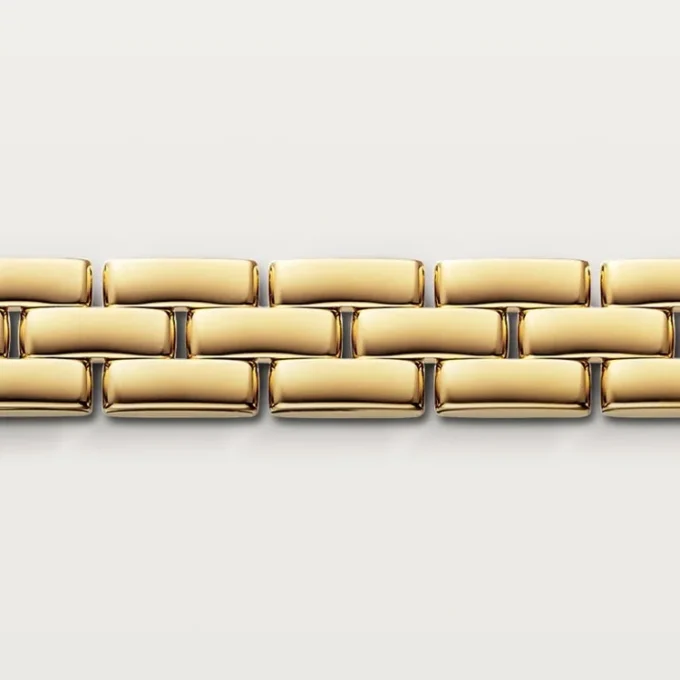 Pulseira Maillon Panthere, três fileiras