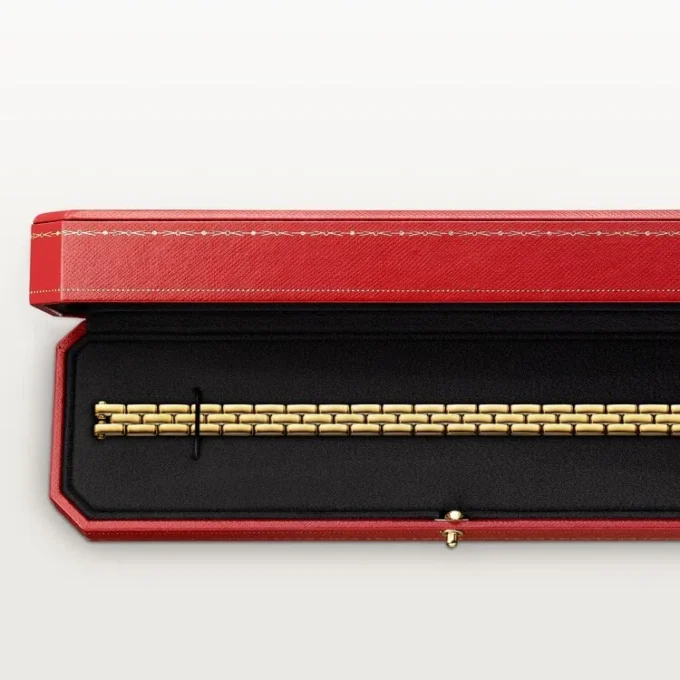 Pulseira Maillon Panthere, três fileiras