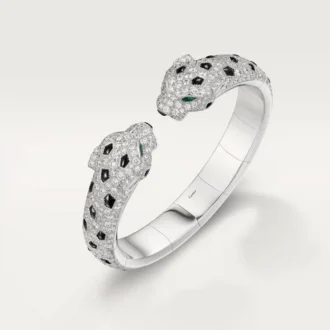 Pulseira Panthere De Cartier, articulada, com pavé