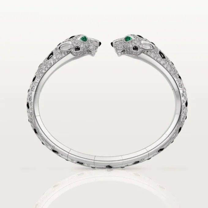 Pulseira Panthere De Cartier, articulada, com pavé