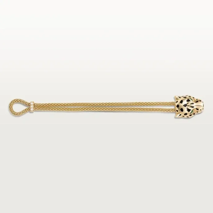 Pulseira Panthere de Cartier, com corrente, diamantes