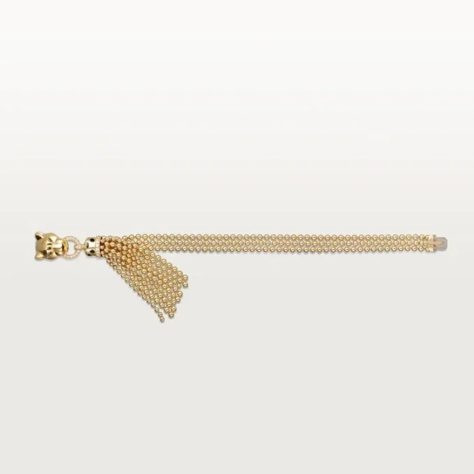 Pulseira Panthere de Cartier, com corrente, diamantes