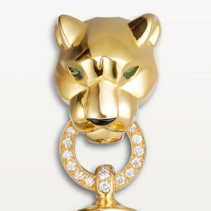 Pulseira Panthere de Cartier, com corrente, diamantes