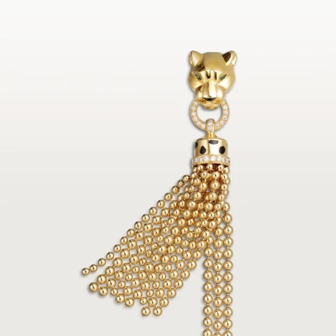 Pulseira Panthere de Cartier, com corrente, diamantes