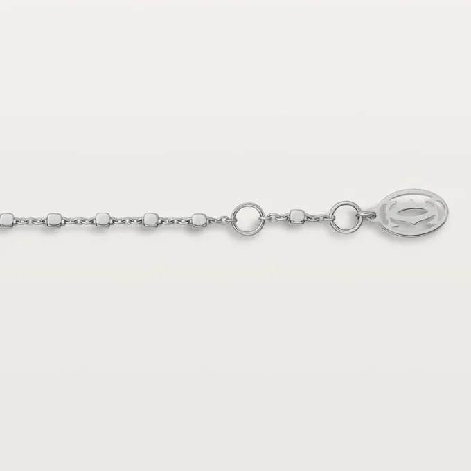 Pulseira Panthere De Cartier, em corrente, semi-pavimentada