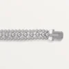 Pulseira Panthere De Cartier, em corrente, semi-pavimentada