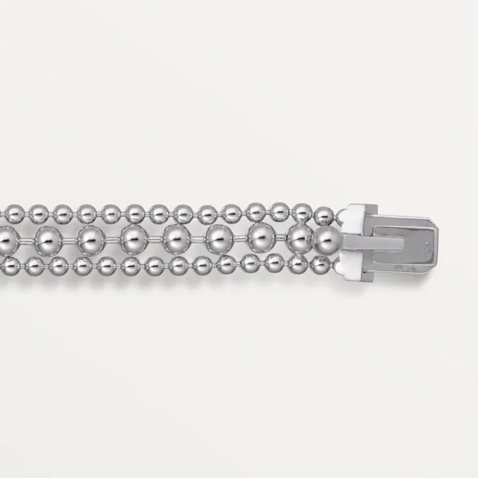 Pulseira Panthere De Cartier, em corrente, semi-pavimentada