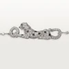 Pulseira Panthere De Cartier, em corrente, semi-pavimentada