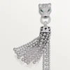 Pulseira Panthere De Cartier, em corrente, semi-pavimentada