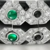 Pulseira Panthere De Cartier, Esmeralda, Pavé
