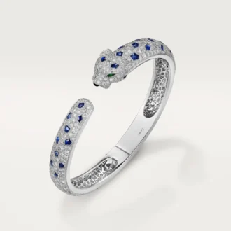 Pulseira Panthere De Cartier, modelo médio, pavé