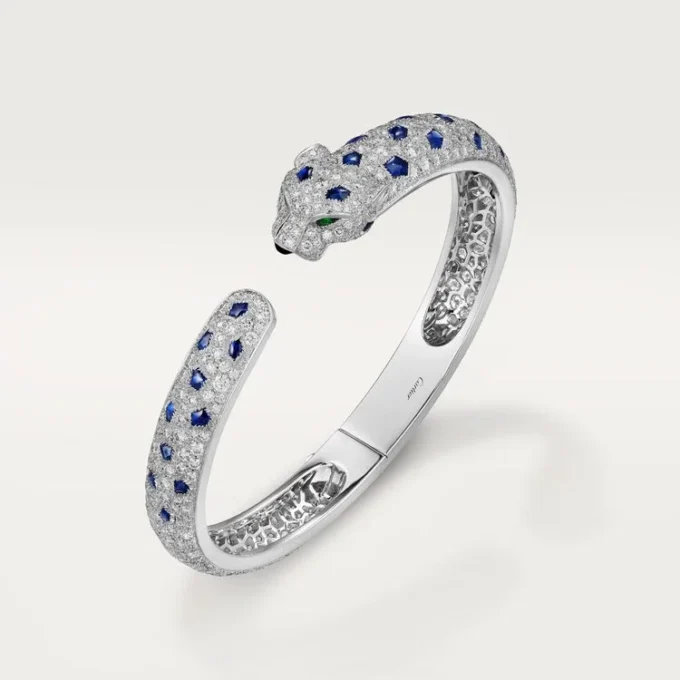 Pulseira Panthere De Cartier, modelo médio, pavé