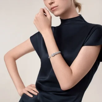 Pulseira Panthere De Cartier, modelo médio, pavé