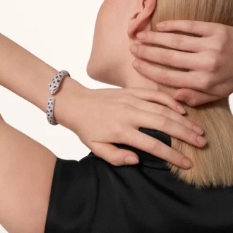 Pulseira Panthere De Cartier, modelo médio, pavé