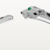 Pulseira Panthere De Cartier, modelo médio, pavé