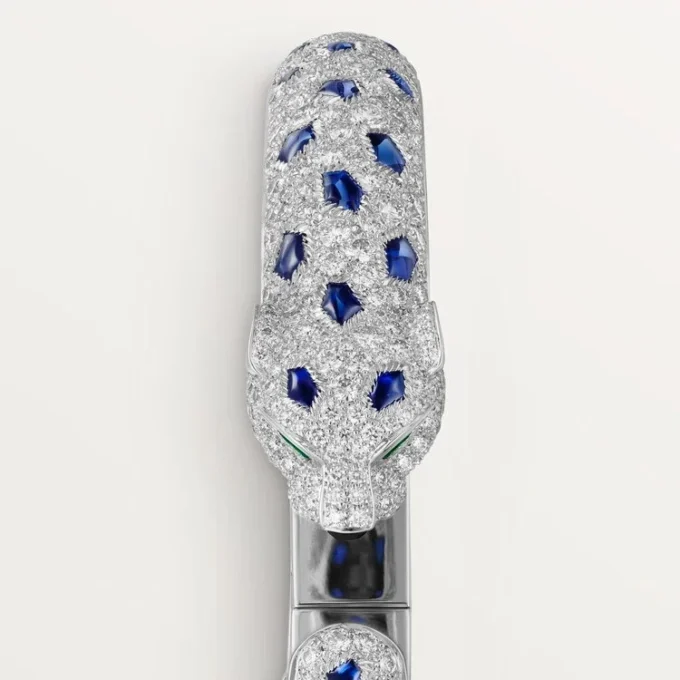 Pulseira Panthere De Cartier, modelo médio, pavé