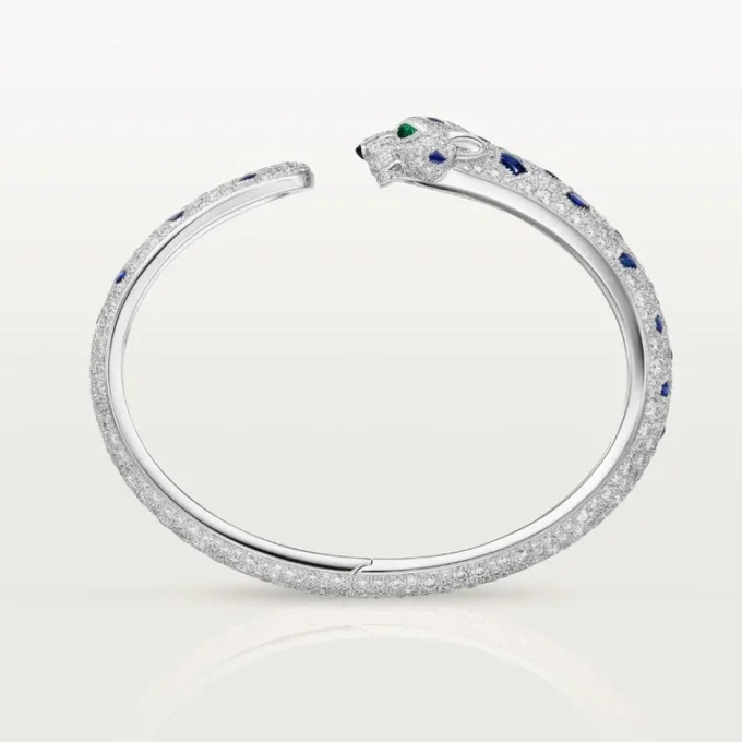 Pulseira Panthere De Cartier, modelo médio, pavé