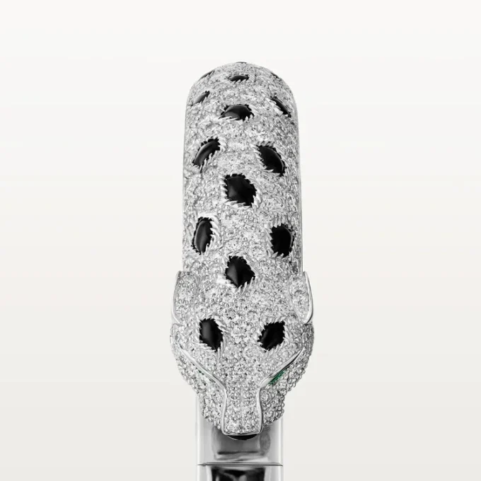 Pulseira Panthere De Cartier, modelo médio, pavé