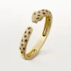 Pulseira Panthere De Cartier, modelo médio, semi-pavé