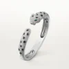 Pulseira Panthere De Cartier, modelo médio, semi-pavé