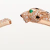 Pulseira Panthere De Cartier, modelo médio, semi-pavé