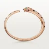 Pulseira Panthere De Cartier, modelo médio, semi-pavé