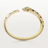 Pulseira Panthere De Cartier, modelo médio, semi-pavé