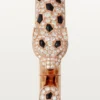 Pulseira Panthere De Cartier, modelo médio, semi-pavé
