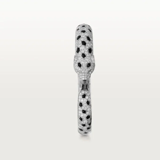 Pulseira Panthere De Cartier, modelo médio, semi-pavé