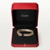 Pulseira Panthere De Cartier, modelo médio, semi-pavé