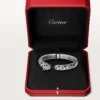 Pulseira Panthere De Cartier, modelo médio, semi-pavé