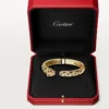 Pulseira Panthere De Cartier, modelo médio, semi-pavé