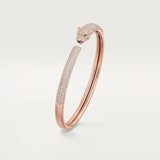 Pulseira Panthere De Cartier, modelo pequeno, pavé