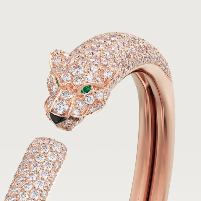 Pulseira Panthere De Cartier, modelo pequeno, pavé