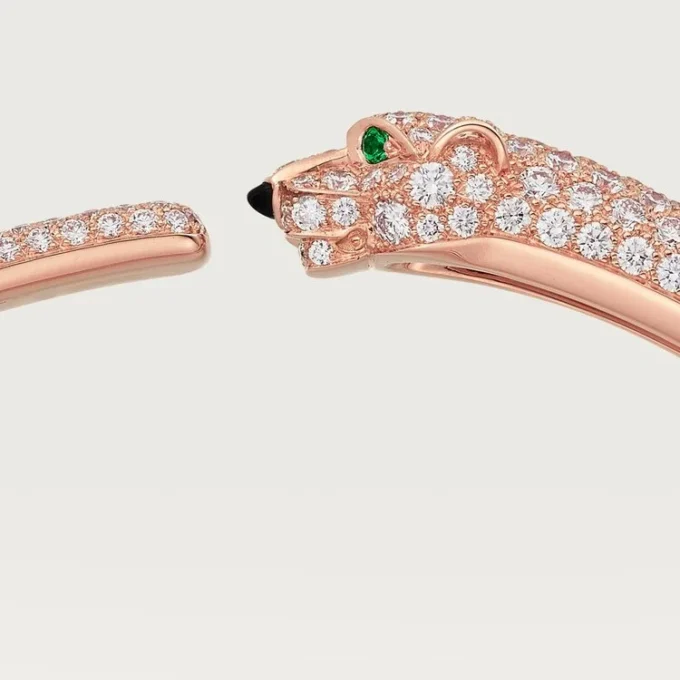 Pulseira Panthere De Cartier, modelo pequeno, pavé